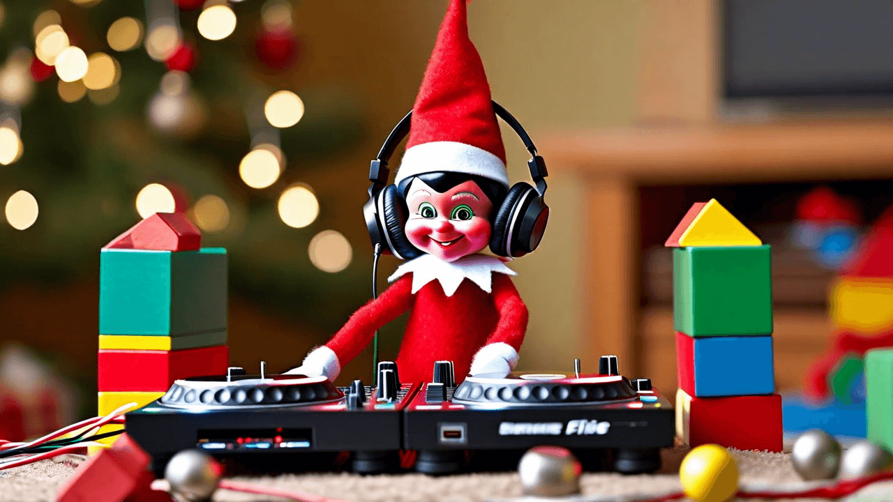 DJ Elfie's turntable scratch session