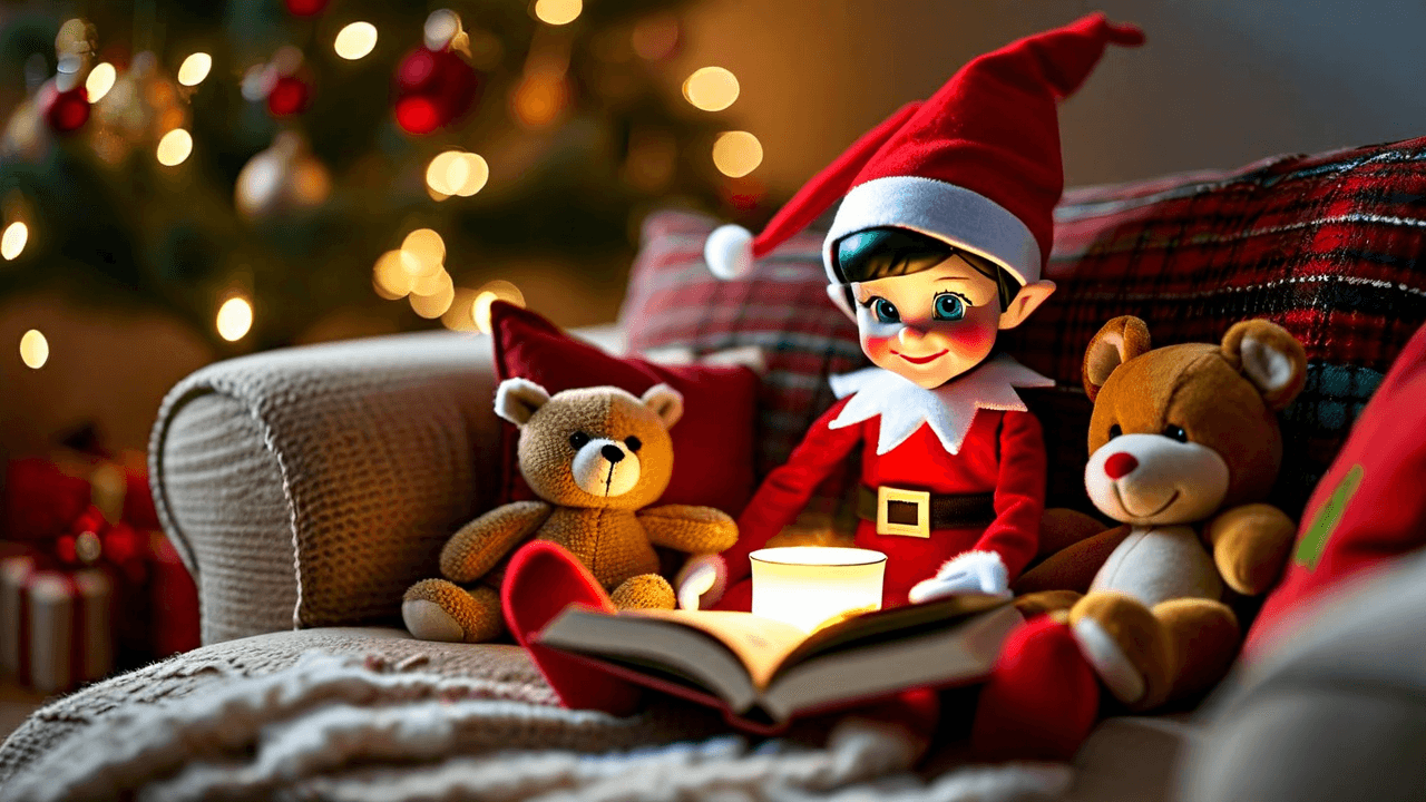 Elf's cozy story time fort