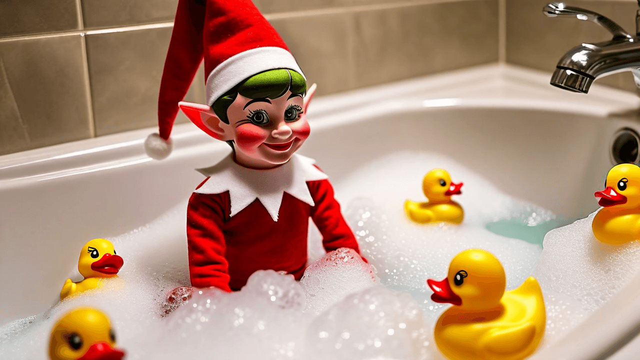 Skumfest i badrummet