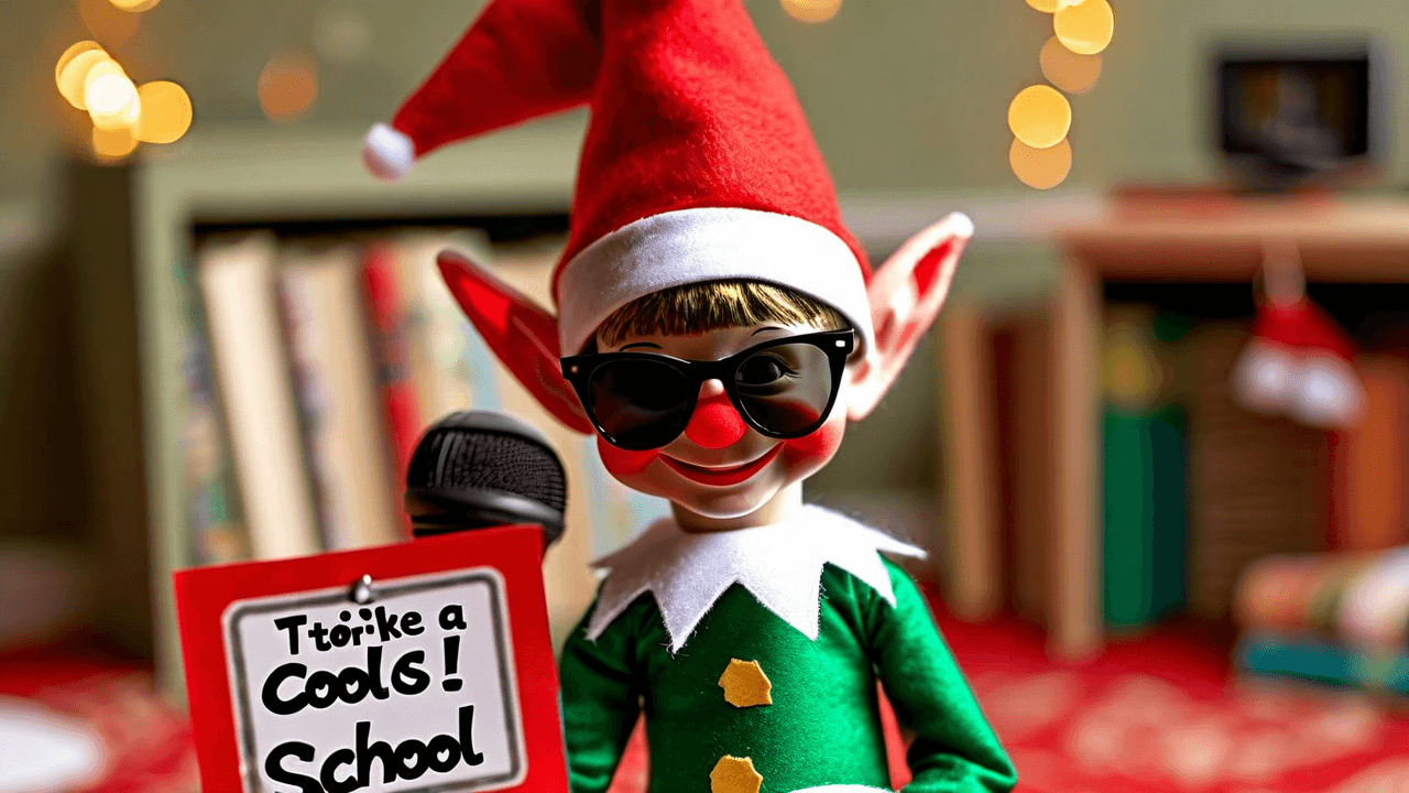 Elf's rockstar photo booth