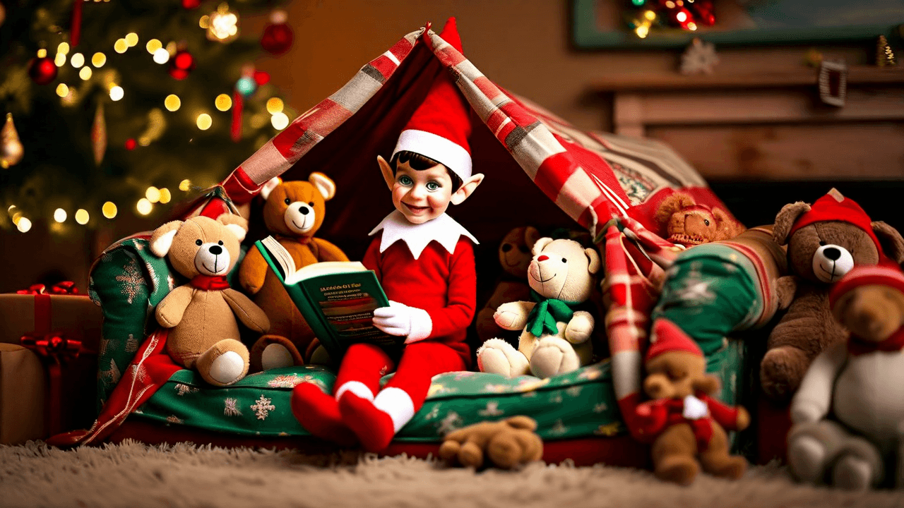 Elf's cozy reading fort