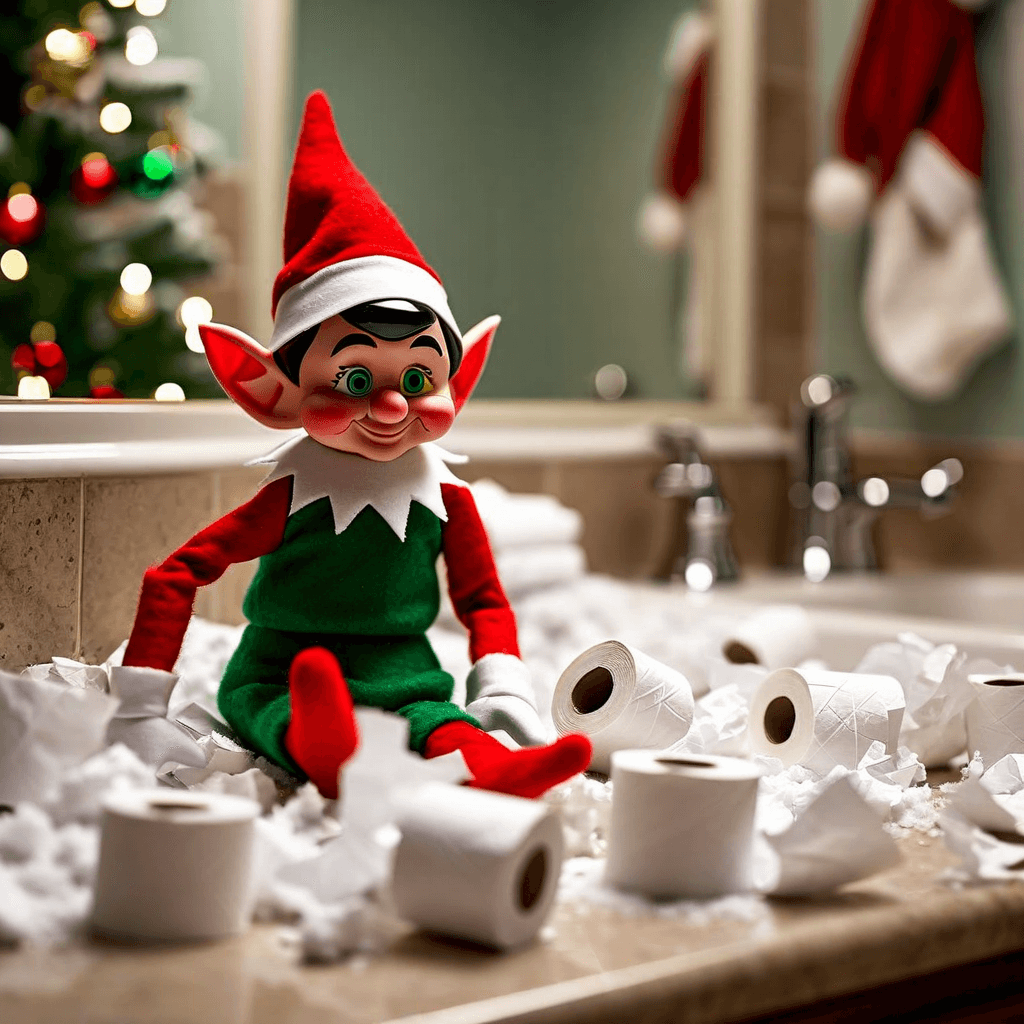 Toilet Paper Snowball Fight