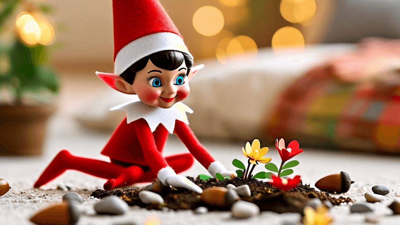 Elf on the Shelf: Tiny fairy garden builder