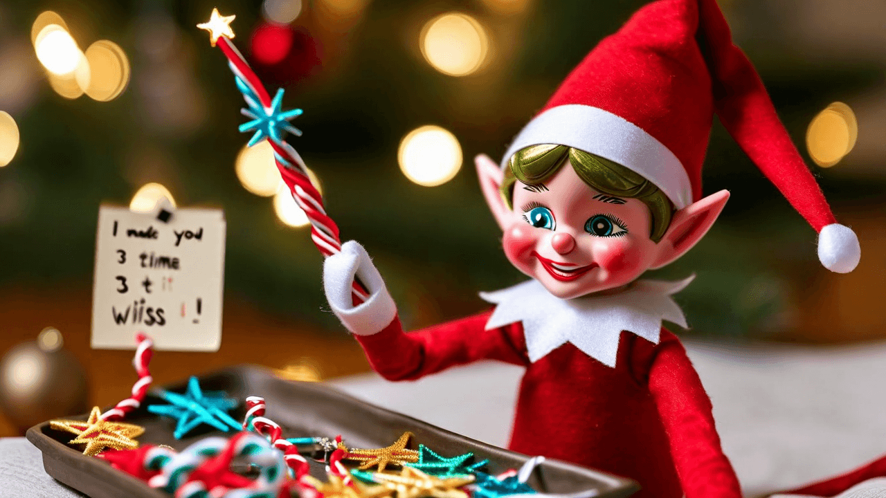 Elf's rainbow wand-making workshop