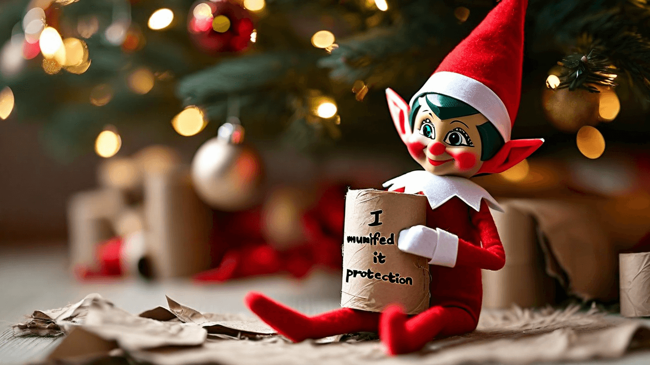 Julgranen blir mumie