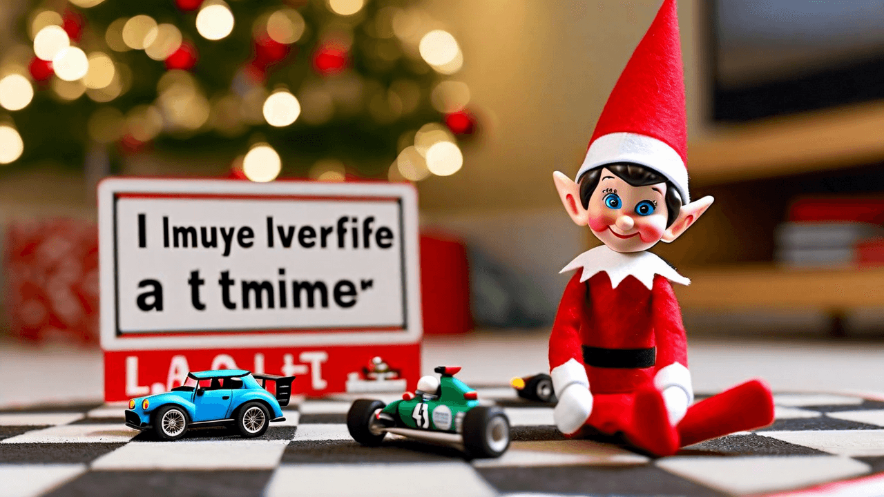 Racerbana genom vardagsrummet