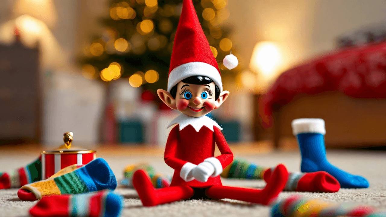 Elf on the Shelf: Sock drawer switcheroo